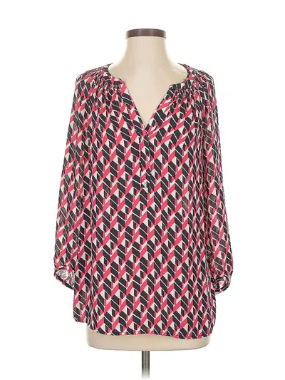Pre-owned Banana Republic 3/4 Sleeve Blouse In Pink