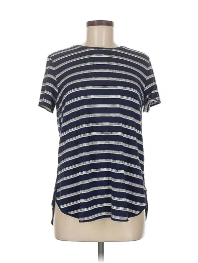 Pre-owned Lands' End Short Sleeve T-shirt In Blue