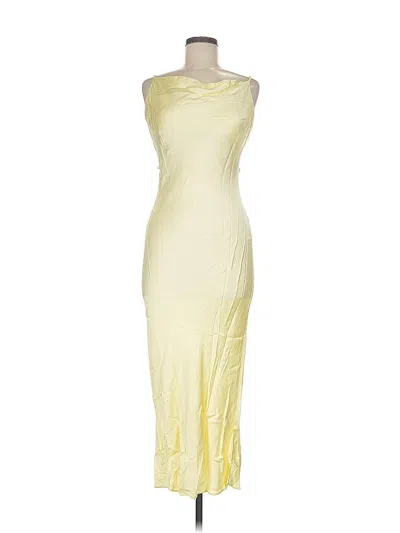 Pre-owned Shona Joy Cocktail Dress In Yellow