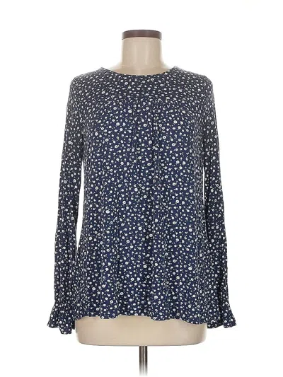 Pre-owned Boden Long Sleeve Henley Shirt In Blue