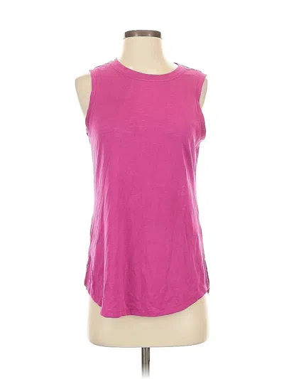Pre-owned Athleta Sleeveless T-shirt In Pink