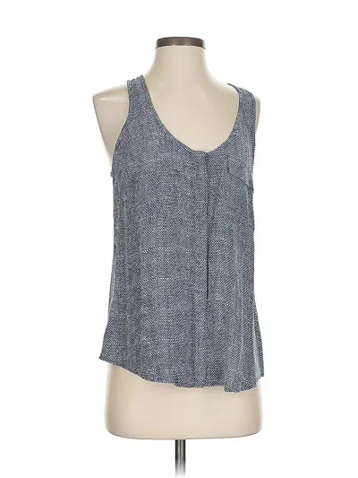 Pre-owned Joie Sleeveless Silk Top Blue Halter Neckline Tops