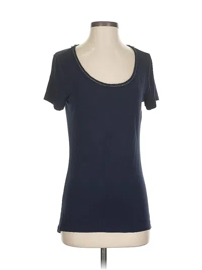 Pre-owned Elie Tahari Short Sleeve T-shirt In Blue