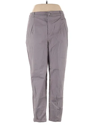 Pre-owned Asos Design Casual Pants In Gray