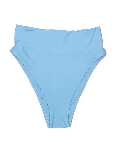 Pre-owned Aerie Swimsuit Bottoms In Blue