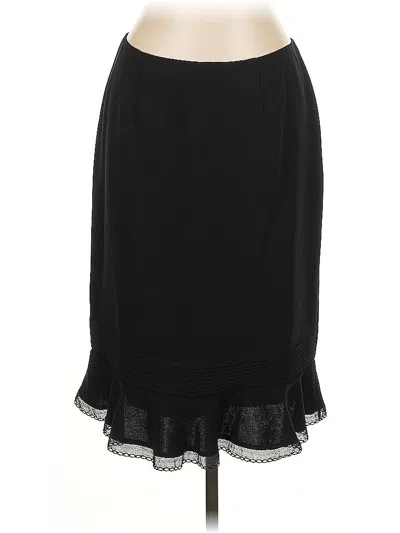 Pre-owned Albert Nipon Formal Skirt In Black