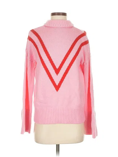 Pre-owned Lovers & Friends Turtleneck Sweater In Pink