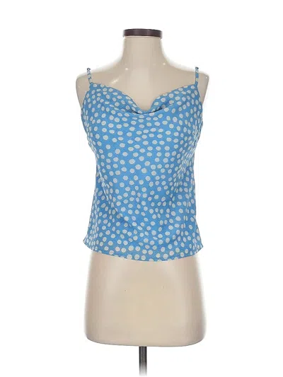 Pre-owned Heartloom Sleeveless Top Blue Sweetheart Neckline Tops