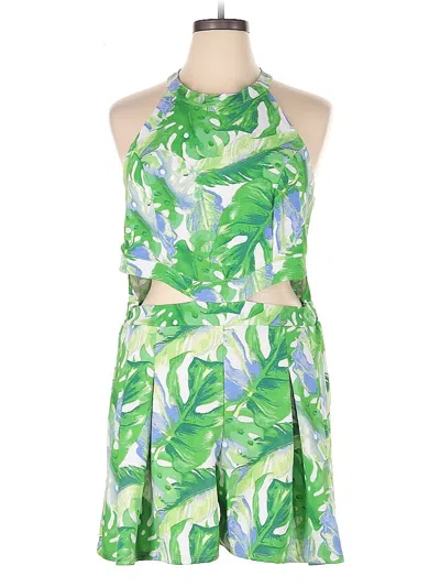 Pre-owned Madden Nyc Romper In Green