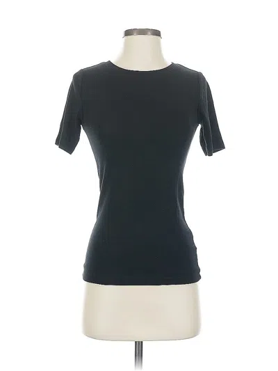 Pre-owned Gap Short Sleeve Top Black Crew Neck Tops