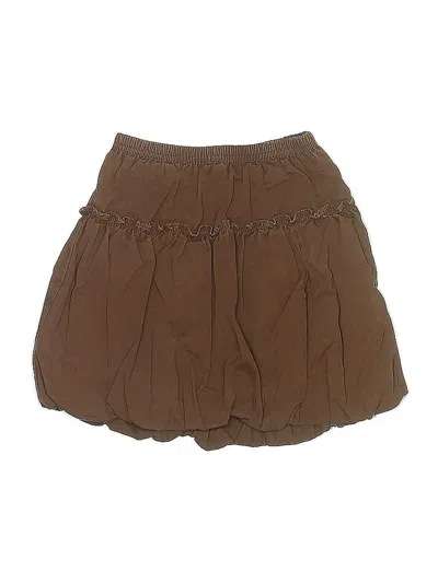 Pre-owned Hanna Andersson Kids' Skirt In Brown