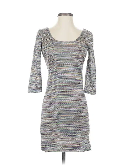 Pre-owned Abs Allen Schwartz Casual Dress In Gray