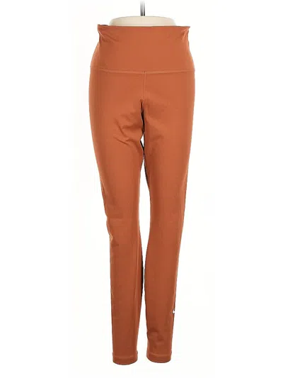 Pre-owned Nike Active Pants In Orange