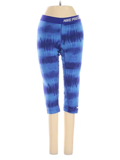 Pre-owned Nike Active Pants In Blue