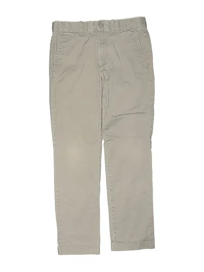 Pre-owned Crewcuts Kids' Khaki Pant In Gray