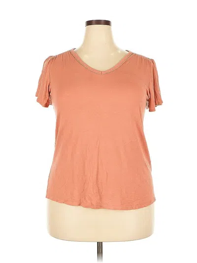Pre-owned 24/7 Maurices Short Sleeve T-shirt In Orange