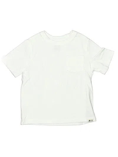 Pre-owned Baby Gap Kids' Short Sleeve T-shirt In White