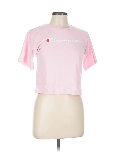 Pre-owned Champion Short Sleeve T-shirt In Pink