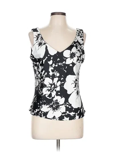 Pre-owned Alex Evenings Sleeveless Top Black Sweetheart Neckline Tops