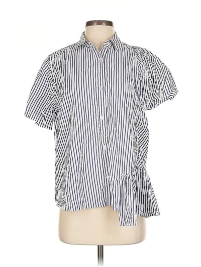 Pre-owned Clu Short Sleeve Blouse In Blue