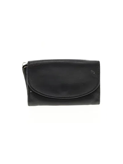 Pre-owned Stone Mountain Leather Card Holder In Black