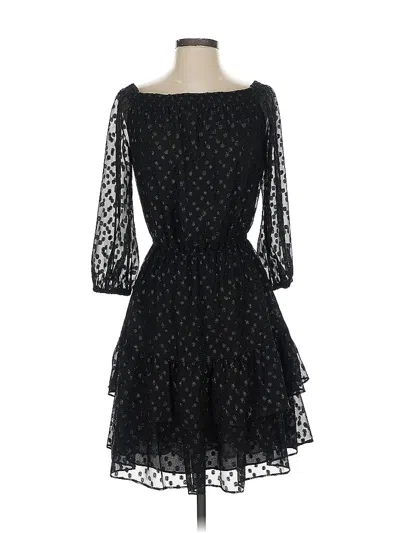 Pre-owned Shoshanna Cocktail Dress In Black