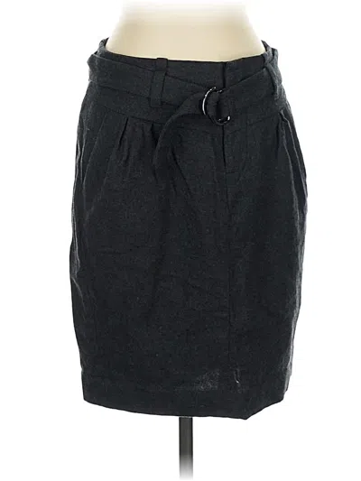 Pre-owned Banana Republic Wool Skirt In Gray