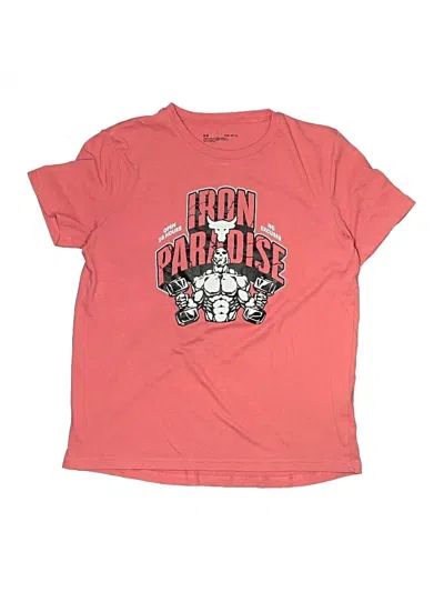 Pre-owned Under Armour Kids' Short Sleeve T-shirt In Red