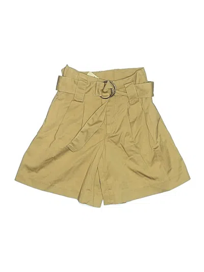 Pre-owned Maeve By Anthropologie Khaki Shorts In Gold