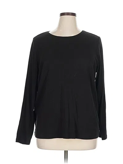 Pre-owned Cj Banks Long Sleeve T-shirt In Black