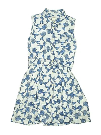 Pre-owned Crewcuts Outlet Kids' Dress In Blue