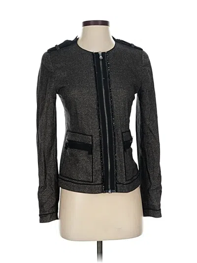 Pre-owned Elie Tahari Jacket In Gray