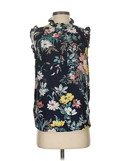 Pre-owned Ann Taylor Loft Sleeveless Blouse In Black