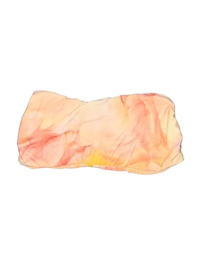 Pre-owned Lenny Niemeyer Swimsuit Top Orange Tie-dye Pattern Swimwear