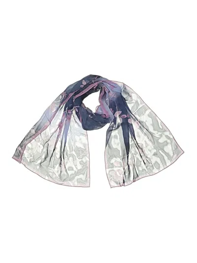 Pre-owned Anne Klein Scarf In Blue