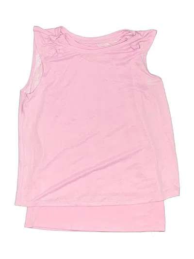 Pre-owned Athleta Girl Kids' Sleeveless T-shirt In Pink