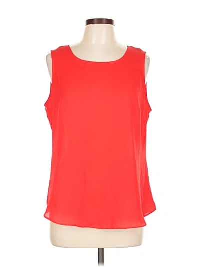Pre-owned Dkny Sleeveless Blouse In Red