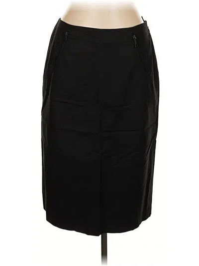 Pre-owned Lafayette 148 Formal Skirt In Black