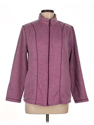 Pre-owned Cuddl Duds Track Jacket In Purple