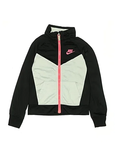 Pre-owned Nike Kids' Zip Up Hoodie In Black