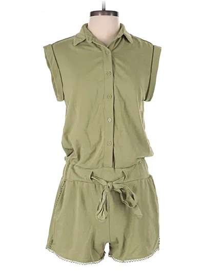 Pre-owned Sundays Romper In Green