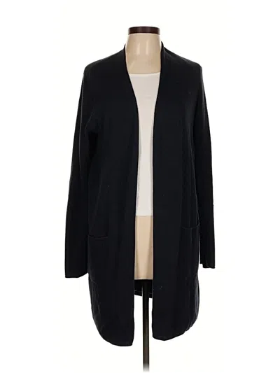 Pre-owned Jjill Cardigan Sweater In Black