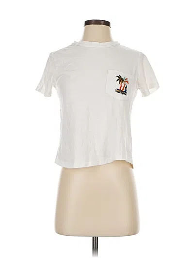Pre-owned Pilcro Short Sleeve T-shirt In White