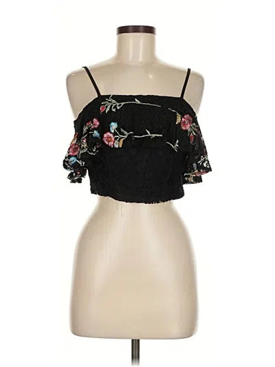 Pre-owned Elli White Sleeveless Blouse In Black