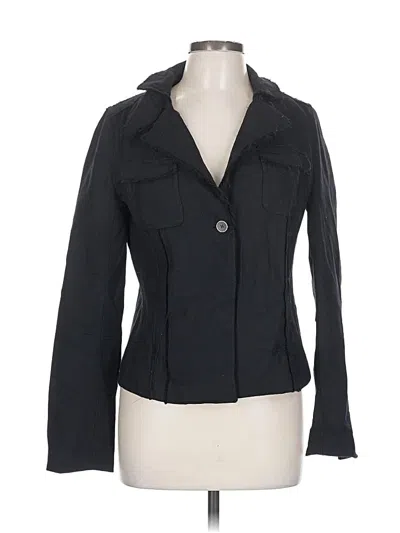 Pre-owned Banana Republic Wool Blazer Jacket In Black