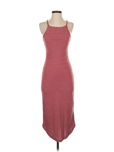 Pre-owned Silence And Noise Casual Dress In Burgundy