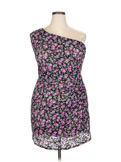 Pre-owned Dress The Population Cocktail Dress In Black