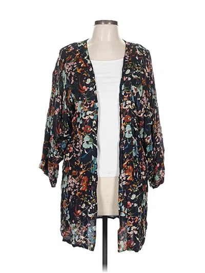 Pre-owned Michael Stars Cardigan Sweater In Blue