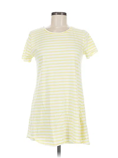 Pre-owned Addison Bay Short Sleeve T-shirt In Yellow