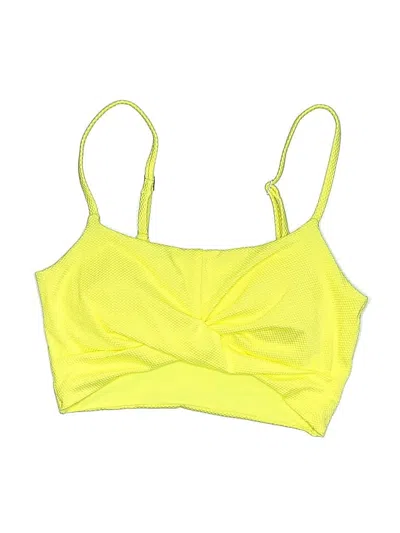 Pre-owned Aerie Swimsuit Top Yellow Swimwear